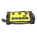 Superior Electric SE 1544 Heavy-Duty Metal Power Strip, 8 Outlet, 6ft Cord, 14AWG, UL