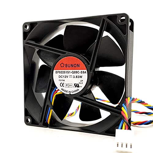 EF92251S1-Q09C-S9A SUNON 12V 90mm Fan 12V 3.83W 4-Wire Chassis Cooling Fan