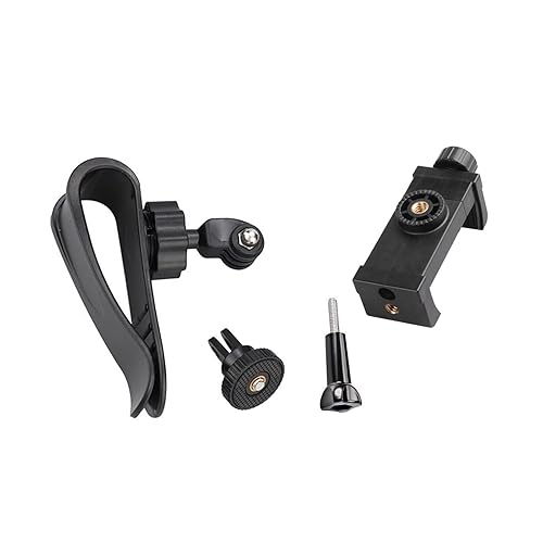 Yoogeer Car Sun Visor Mount, Quick Clip Sun Visor Mount for Insta360, AKASO,DJI Osmo Action Camera, Vlog/Video POV Holder with Phone Clip for iPhone