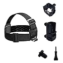 EIOYUMY Head Strap Mount Suitable for Pocket 3,GoPro Hero 13, 12, 11, 10, 9, 8, Insta360 X5, X4, X3,DJI Osmo Action Cameras