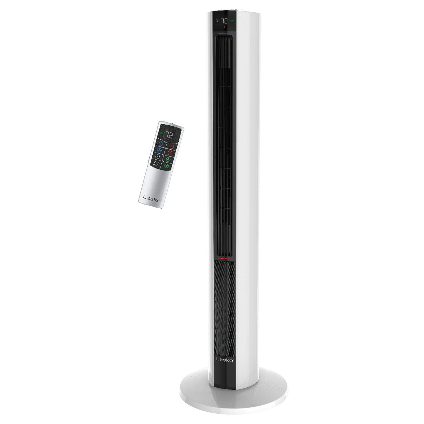 Lasko Oscillating All Season Tower Fan and Space Heater in One for Home with Adjustable Thermostat, Overheat Protection, 4 Fan Speeds, 3 Heat Settings