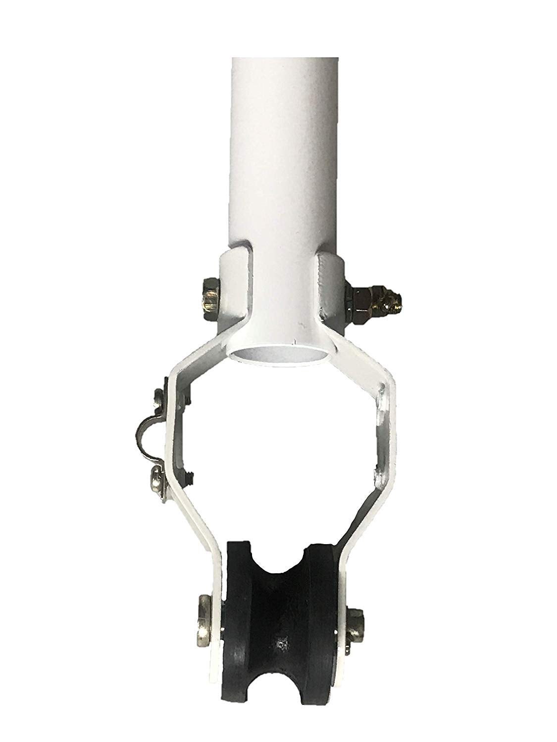 VES 60" Industrial Indoor/Outdoor Moisture Resistant AC Ceiling Fan, White, Poly Blades - AC Motor
