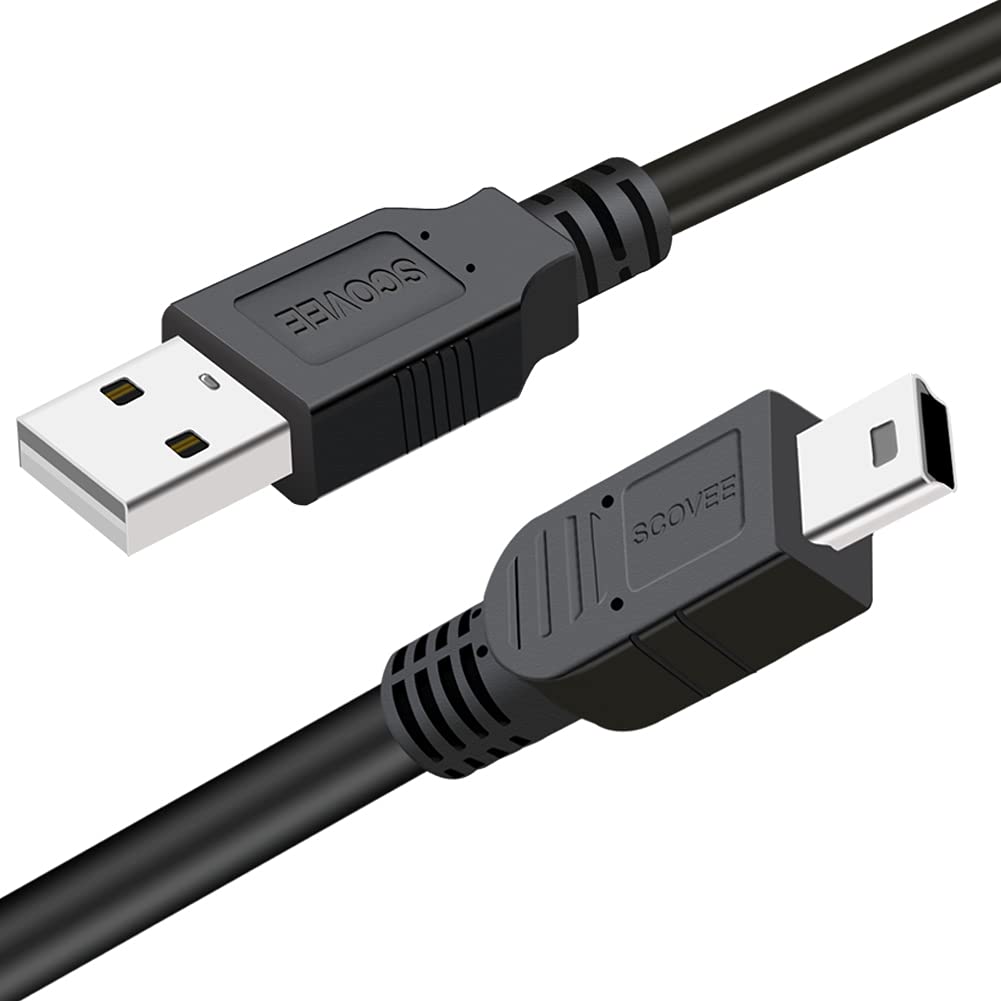 SCOVEE Camera USB Cable Cord for Canon Rebel/PowerShot/EOS/DSLR/ELPH Digital Cameras,Transfer Wire Data Cable for Canon Rebel Camcorder,Vixia PC
