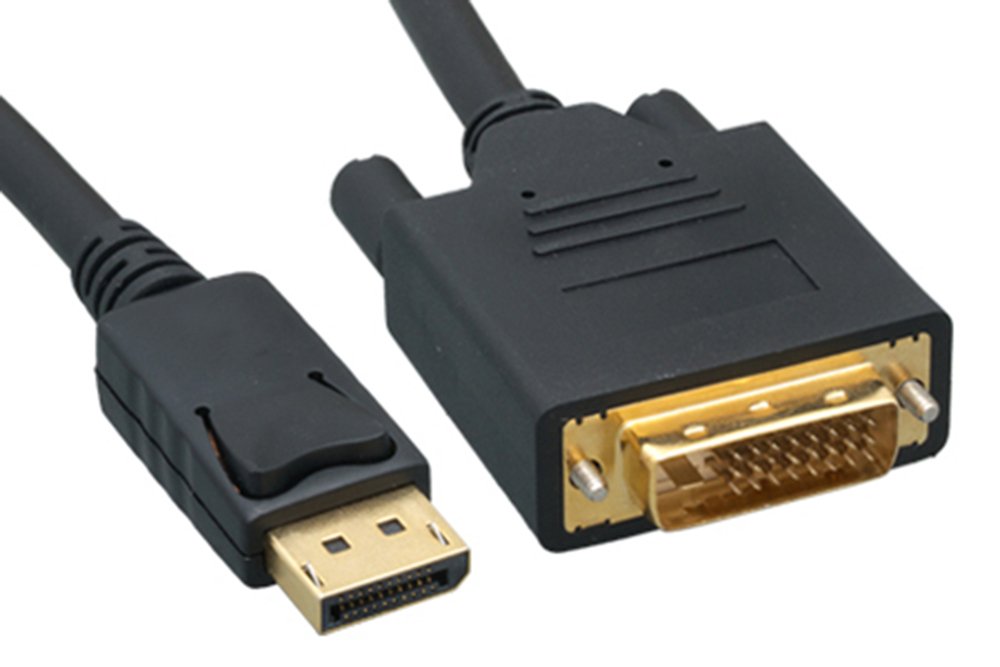 Cable Leader Gold Plated Premium DisplayPort to DVI Male to Male Cable 28AWG 10ft