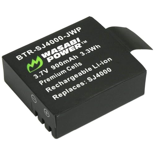Wasabi Power Battery for 1080P and 4K Action Cameras (Compatible with Crosstour, FITFORT, DBPower, AKASO, Aokon, Campark, DMYCO, HEIHEI, SOOCOO