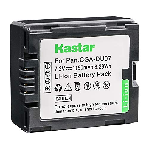 Kastar Battery (2-Pack) Replacement for Panasonic CGA-DU06 CGA-DU07 VW-VBD070 PV-GS31 PV-GS33PV-GS34 PV-GS35 PV-GS39 PV-GS400 PV-GS500 PV-GS50