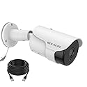 WEILAILIFE ?90ft Super Night Vision & 130°Ultra Wide-Angle? 2-Way Audio 5.0MP Outdoor Wired Extended Security Camera, Bullet Exterior Surveillance