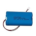 XINLANTECH 3.7v 5200mAh 18650 1s2p Rechargeable Lithium Ion Battery with Jst PH2.0/2P Connector Plug Wires for Bluetooth Speaker, Solar Light…
