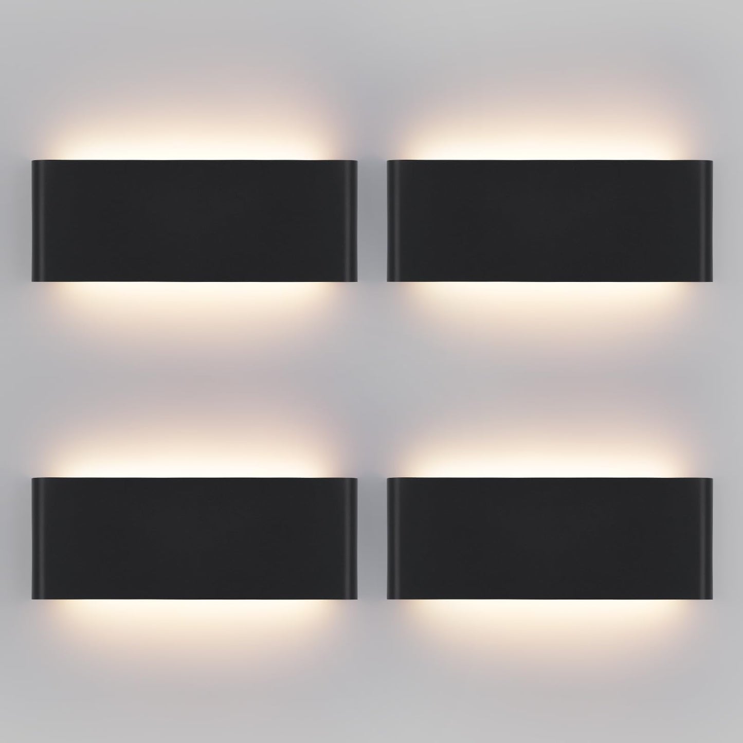 Mille Luckiole 11 Inch Hallway LED Wall Light,5-in-1 CCT 3000K/3500K4000K/5000K/6500K Selectable,Modern LED Sconce Wall for Stairwell,Bedroom,and