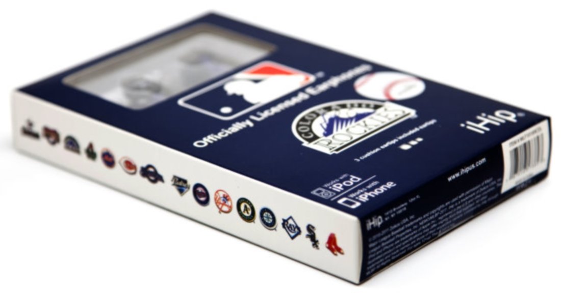iHip MLB Colorado Rockies Ear Phones