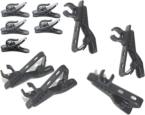 ZRAMO Metal Tie Clip for Lapel/Lavalier Microphone, Collar Clip for All Kinds of Omnidirectional Condenser Microphone for Smart Phone Android Lavalier