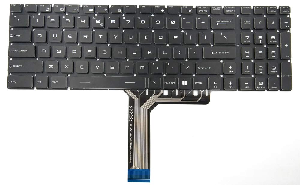 LPH New Replacement Keyboard for MSI GE63 Raider RGB 8RE 8RF GE73 Raider 8RE 8RF