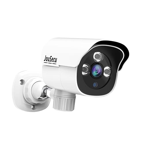 JouSecu 5MP PoE Camera Waterproof Outdoor Indoor Replacement Bullet Security Cameras, Only Compatible with Jousecu PoE NVR Security