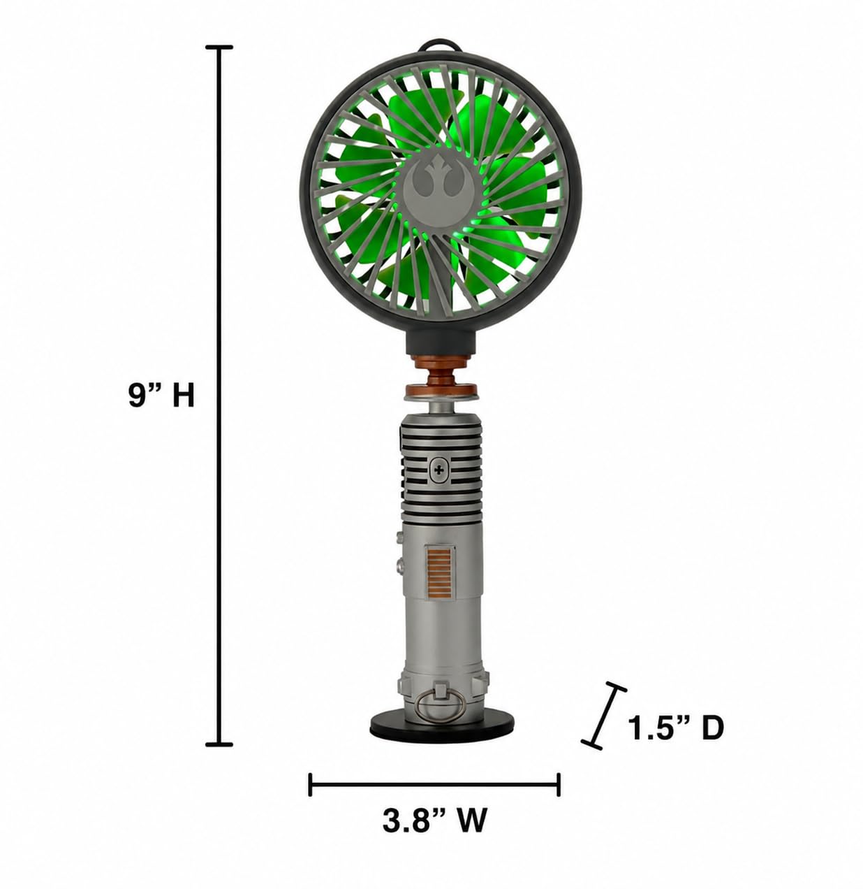 Ukonic Star Wars Luke Skywalker Lightsaber Portable Fan USB LED