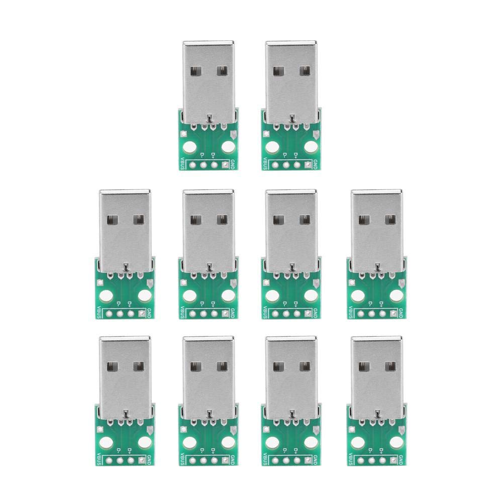 Akozon USB Type A to DIP Adapter Board, 4 Pins, Standard USB