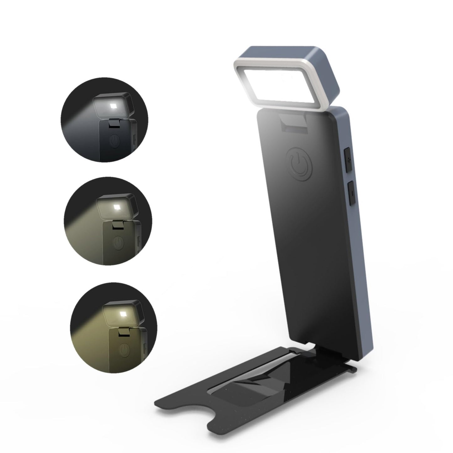 Fjyikj Rechargeable Book Light for Reading in Bed, Portable Clip-on LED Bookmark Night Lamp,3 Colors & 5 Brightness Dimmable, Compact & Long Lasting