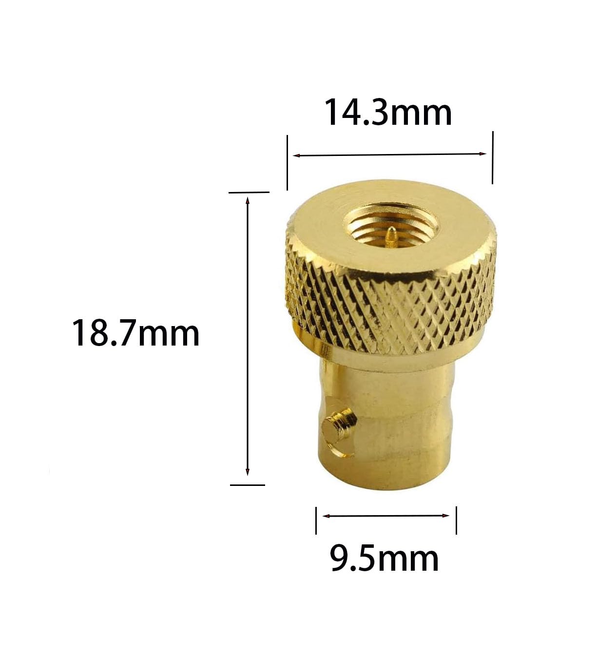 DHT Electronics 2pcs RF coaxial Coax Adapter SMA Male to BNC Female goldplated
