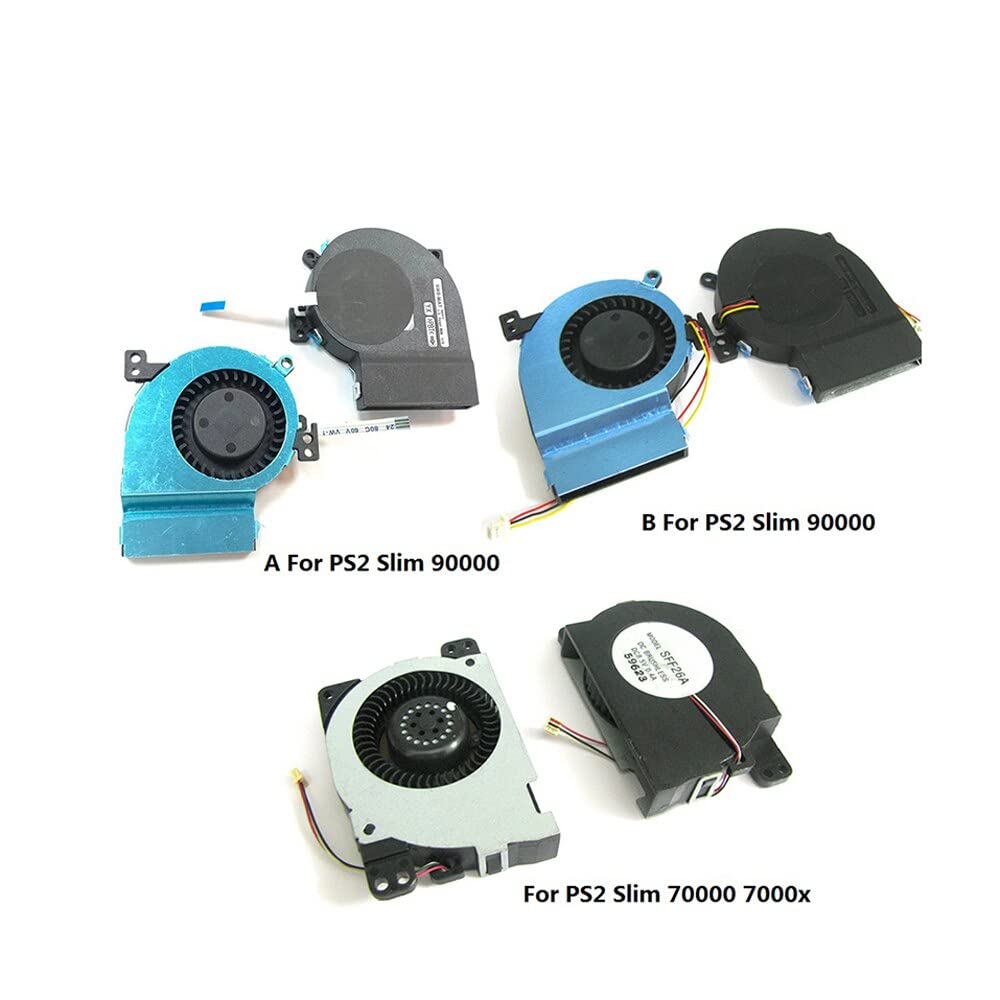 Inner Cooling Fan Replacement for Sony PS2 Playstation2 Slim 9W 7W 90000 70000 Internal Cooling Fan Repair Parts (70000)