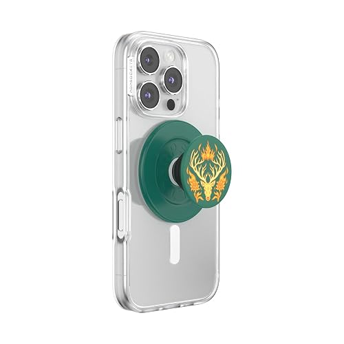 PopSockets Round Phone Grip Compatible with MagSafe, Adapter Ring Included, Phone Holder, Wireless Charging Compatible, Throne of Glass - Terrasen