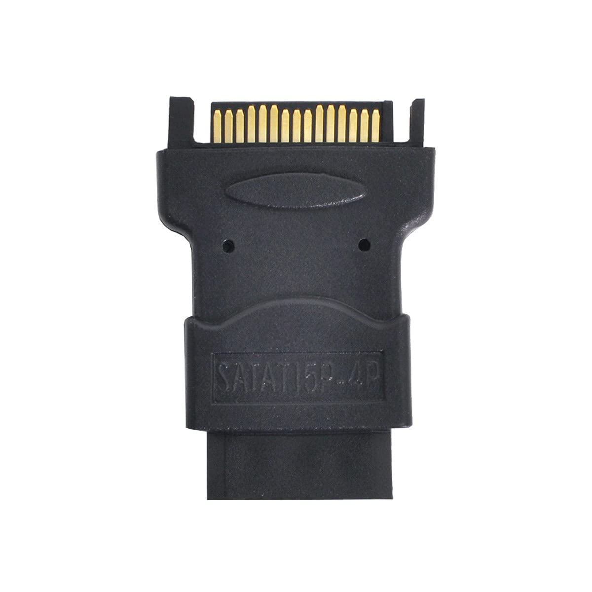 cablecc 15Pin SATA Male Power Cable to Molex 4-pin IDE Hard Disk Drive Power Adapter