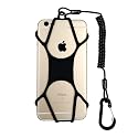 Rugged Phone Lanyard with Coiled Strap and Carabiner - Anti-Theft Cell Phone Tether for Hiking, Travel, Outdoor Use - Universal Phone Strap