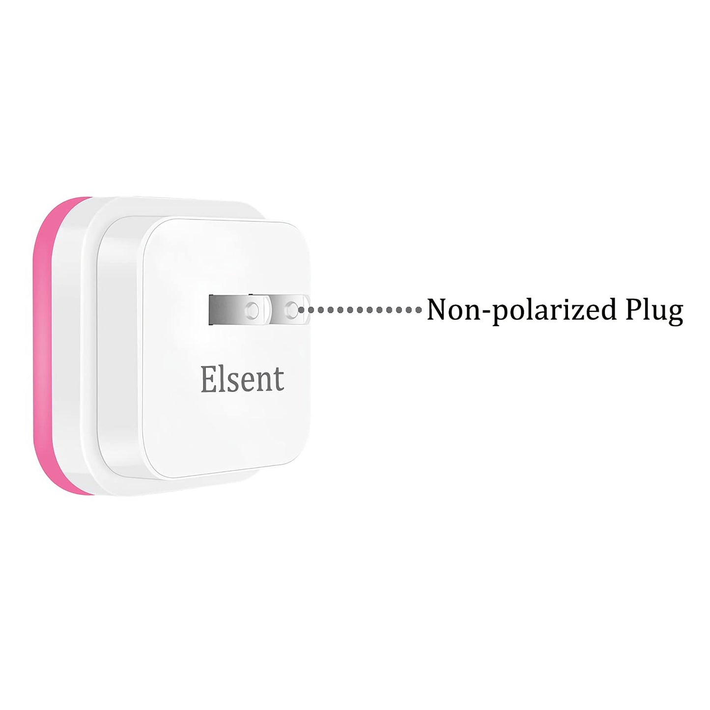 Elsent 4 Pack Red LED 0.5W Night Lights for Sleeping (Dim/Not Too Bright), Plug-in Wall Nightlight with Auto Light Sensor, for Bedroom Bathroom