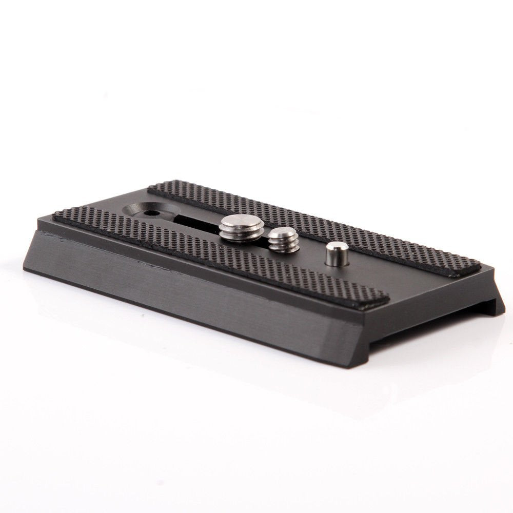 501PL Sliding Dovetail Quick Release Plate with 1/4"-20 & 3/8"-16 Mounting Screw for Manfrotto 503HDV 701HDV MH055M0-Q5 for 501, 503 & NG Tripod
