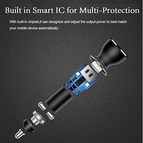 for Huawei Supercharge Car Charger, 9V/2A Car Charger Adapter Quick Fast Charger with USB Type C Super Charging Cable Car Charger for Huawei P40 P30