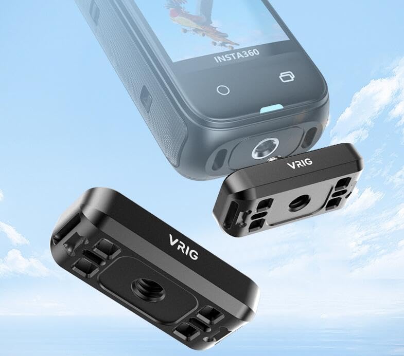 Coyktonty Quick Release Mount for INSTA360 X5/X4/ONE X3/ONE X2 1/4 Screw Magnetic Adapter Mount with 1/4 Threaded Hole Connectable Tripod Selfie Stick