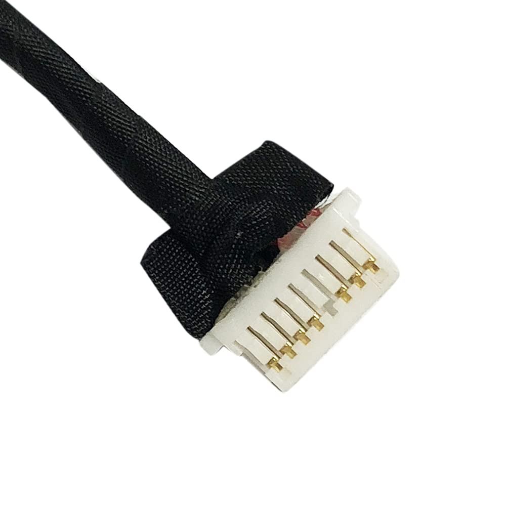 Zahara DC Power Jack Cable Charging Port Replacement for Dell Inspiron 7506 2-in-1 P97F 450.0K305.0021 0vgyc4 vgyc4 (Black)