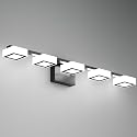 MYTH REALM LED Modern Bathroom Light Fixtures Over Mirror, 5-Light Dimmable Vanity Lights, Matte Black Acrylic Bathroom Vanity Light, 2700K-6500K
