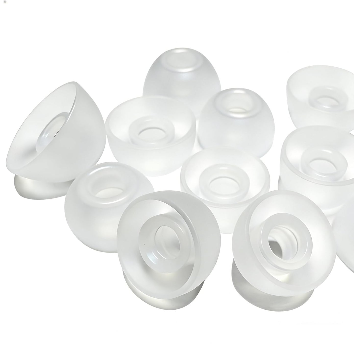 Silicone Ear Tips for Beats Earbuds - Clear Replacement Tips for Studio Buds+, Fit Pro, Solo Buds, 6 Pairs Noise Isolating & Comfortable, Transparent