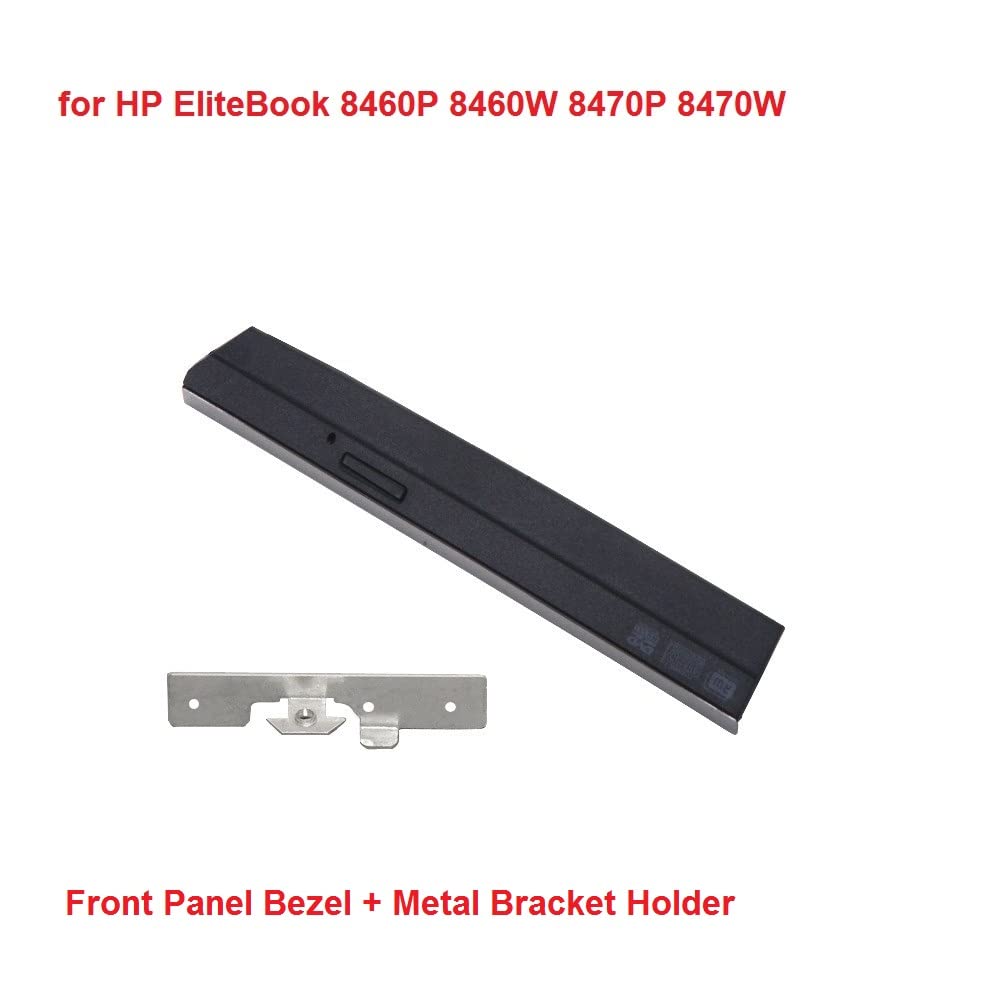 2nd HDD SSD Hard Drive Caddy for HP Elitebook 8460p 8460w 8470p 8470w with Faceplate / Bezel and Mounting Bracket