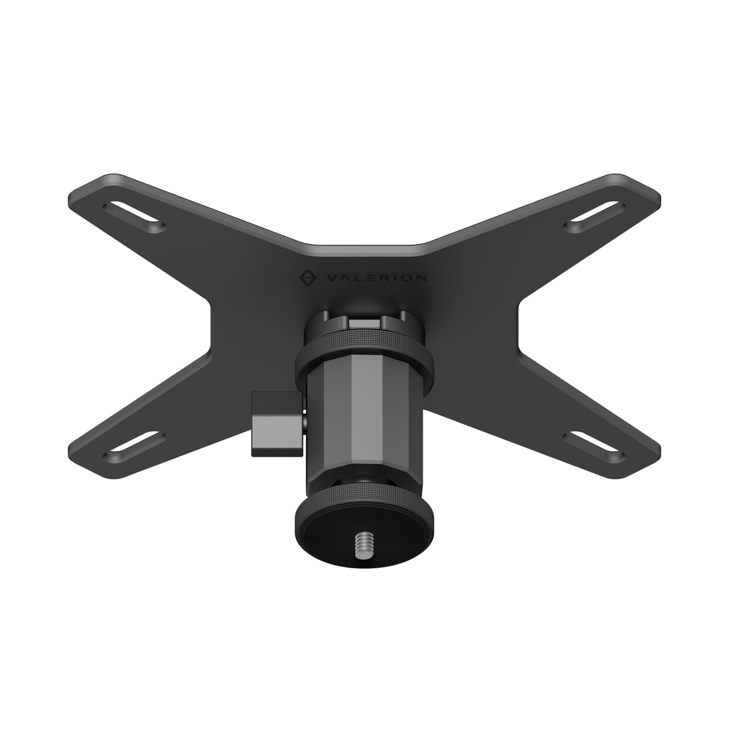 Valerion Ceiling Mount Conversion Plate for Existing 4-Leg Mounts, No-Damage Upgrade with 360° Rotation & ±30° Tilt, Anodized Aluminum, Supports up