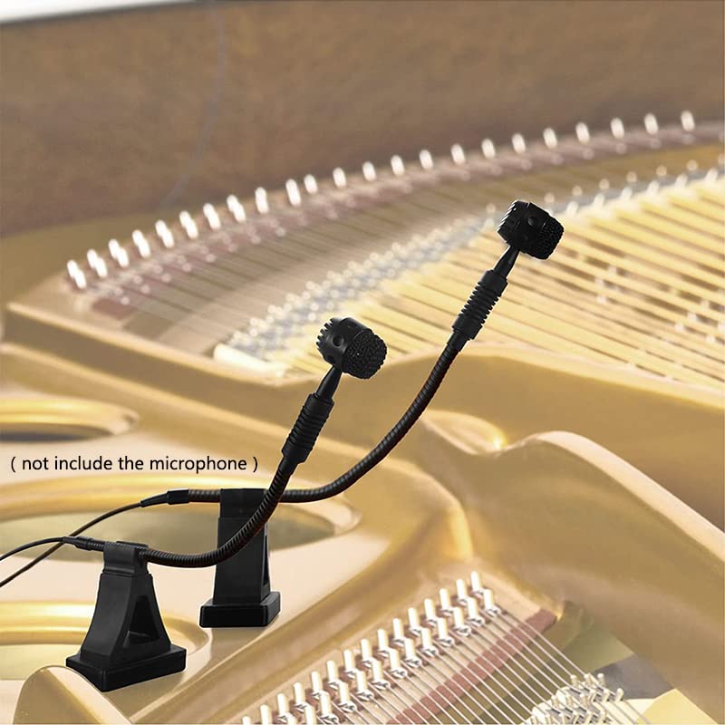 Tinsea Instrument Condenser Microphone Universal Stand Clip For Piano With Magnetic Attraction Compatible For DPA4099 Microphone Stand