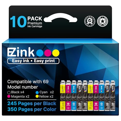 E-Z Ink Remanufactured Replacememt for 69XL Ink Cartridge Combo Pack