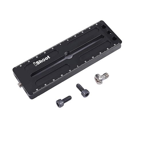 iShoot Quick Release Plate Compatible with Large Camera w/Battery Grip Canon 1DX II 1DX 1Ds Nikon D6 D5 D4 D3 D3S D3X D2X D2H D1 D1X D1H &Arca Fit