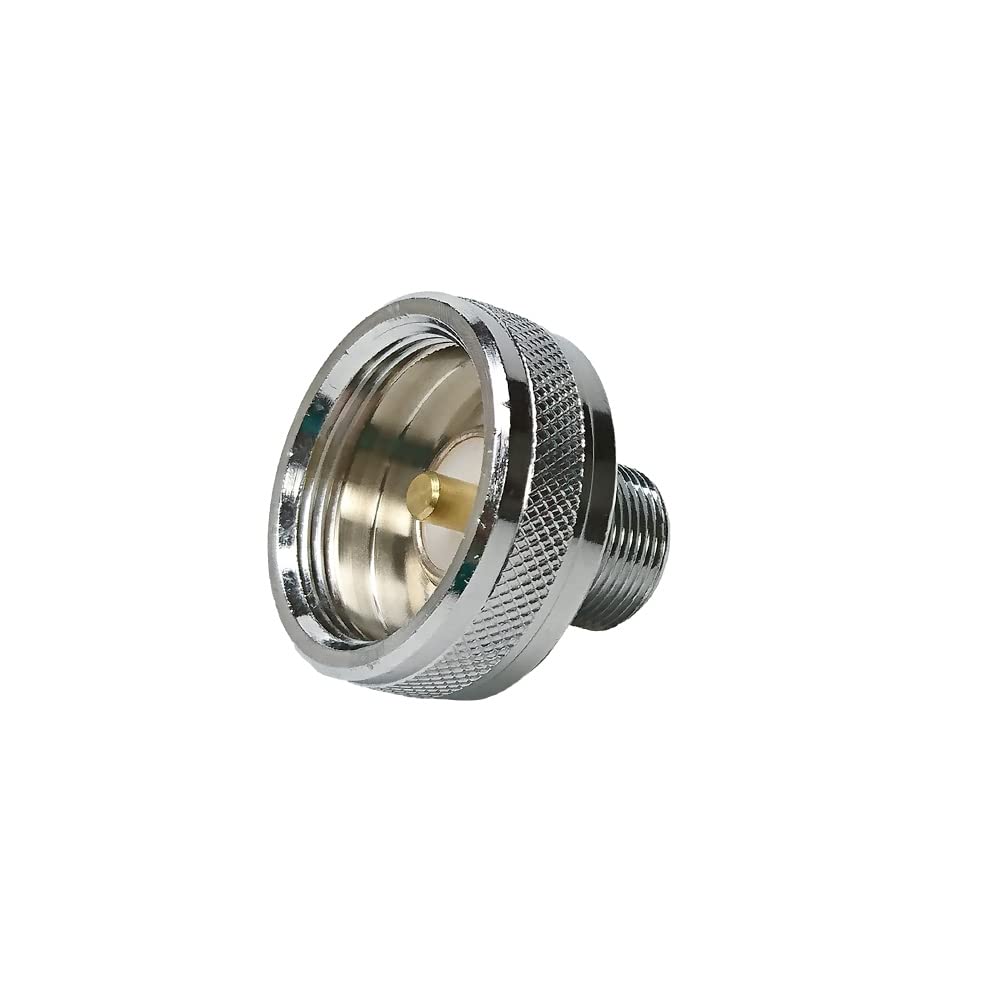 UngSung NMO to SO-239 UHF Female Brass Antenna Mount Adapter Made by Heavy Duty Chrome Plated Brass