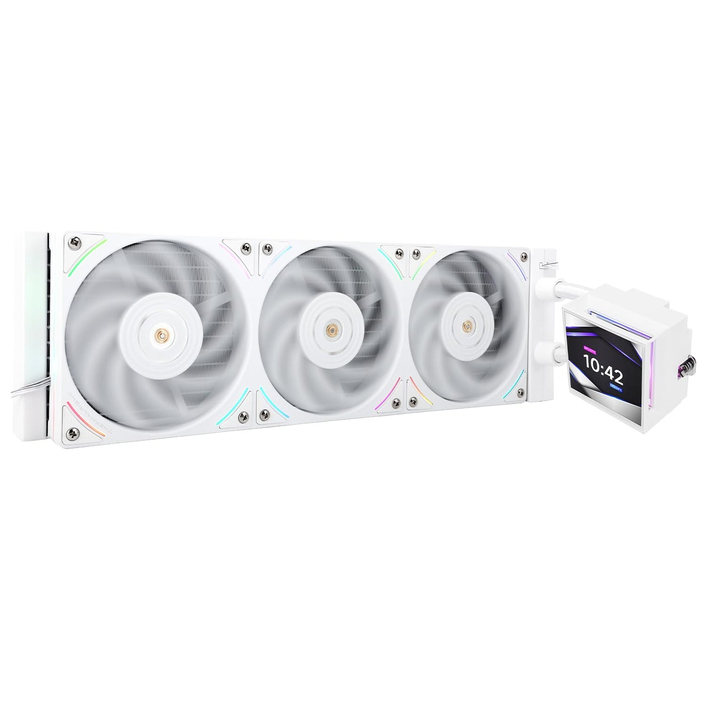Thermalright Hyper Vision 360 UB ARGB White CPU Water Cooler,360mm Aio,IPS LCD Screen with 480x480 Resolution,Magnetic Panel Screen,Liquid CPU Cooler