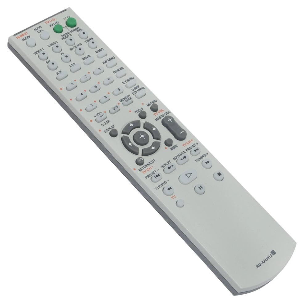RM-AAU013 Remote Control for Sony Multi Channel AV Receiver Home Theater System in Living Rooms or Rooms, No Programming or Pairing Needed