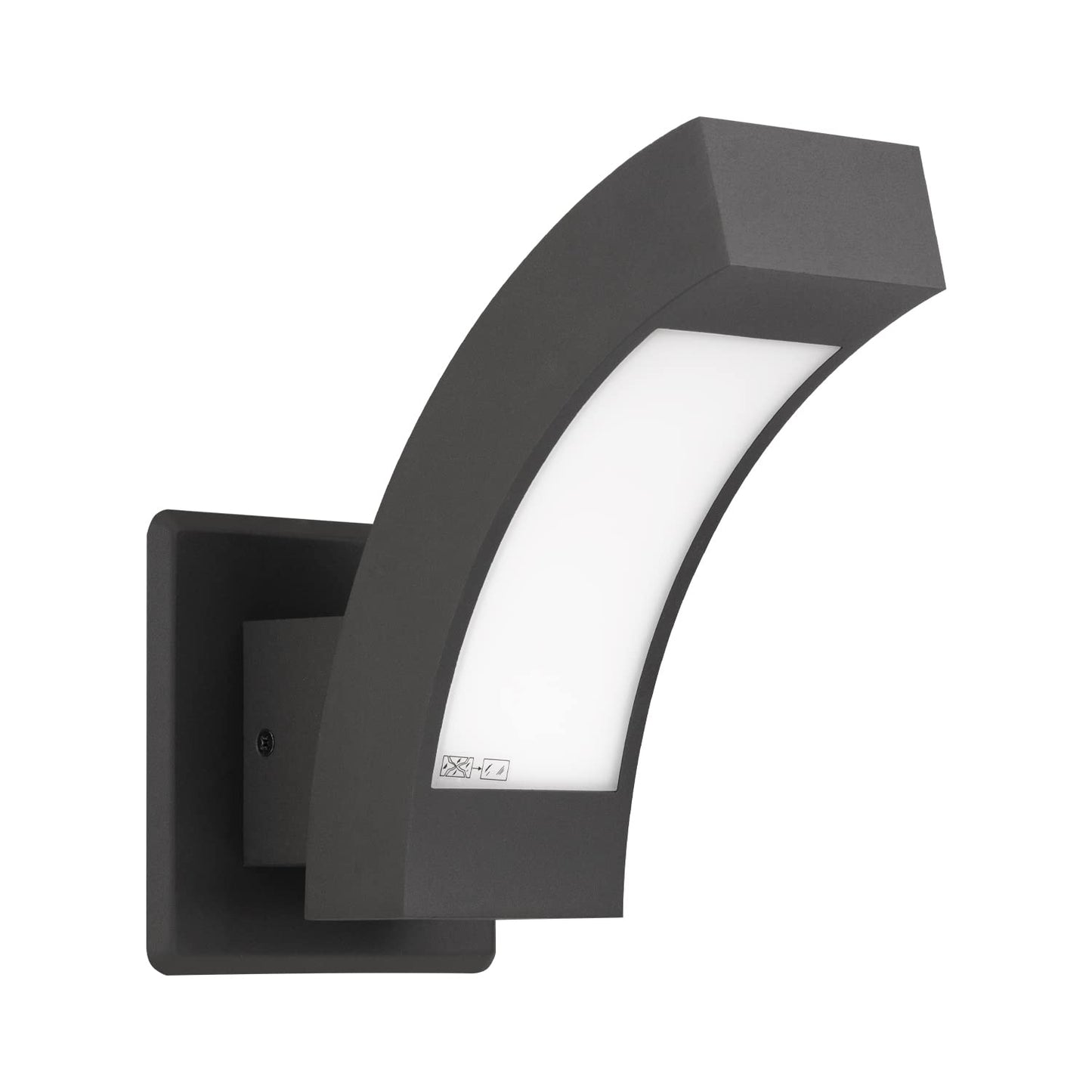 Inowel Modern Outdoor Wall Light LED Porch Light Outside House Wall Mount Lamp Sconce Waterproof Aluminum Lantern for Garage Front Door Garden Yard