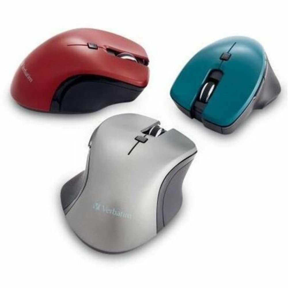 Verbatim USB-C Wireless Blue LED Mouse, Teal, 2.4GHz