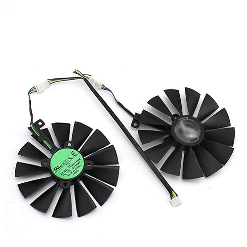 T129215SM 95mm Cooler Fan for ASUS Strix RX 470 580 570 GTX 1050Ti 1070Ti 1080Ti Gaming Video Card Cooling Fan (2 Pcs)