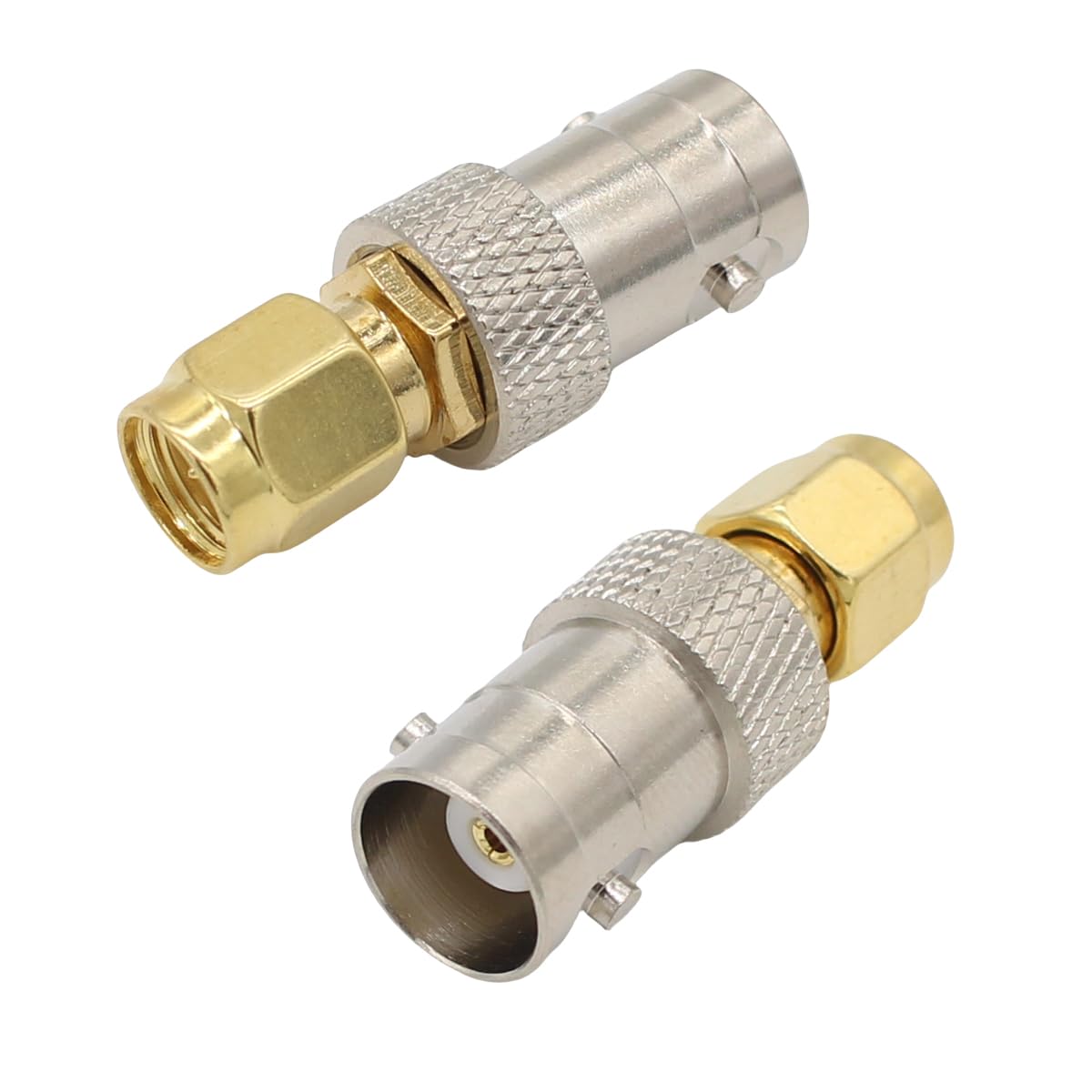 exgoofit SMA to BNC Kits Male Female Adapter 4-Pack Coax Coaxial Connector SMA Male Female to BNC Male Female