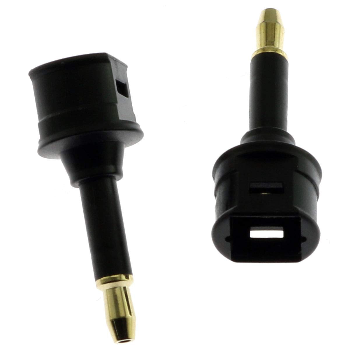E-outstanding 2PCS Digital Fiber Optic Toslink Female to 3.5mm Toslink Mini Male Adapter for Audio