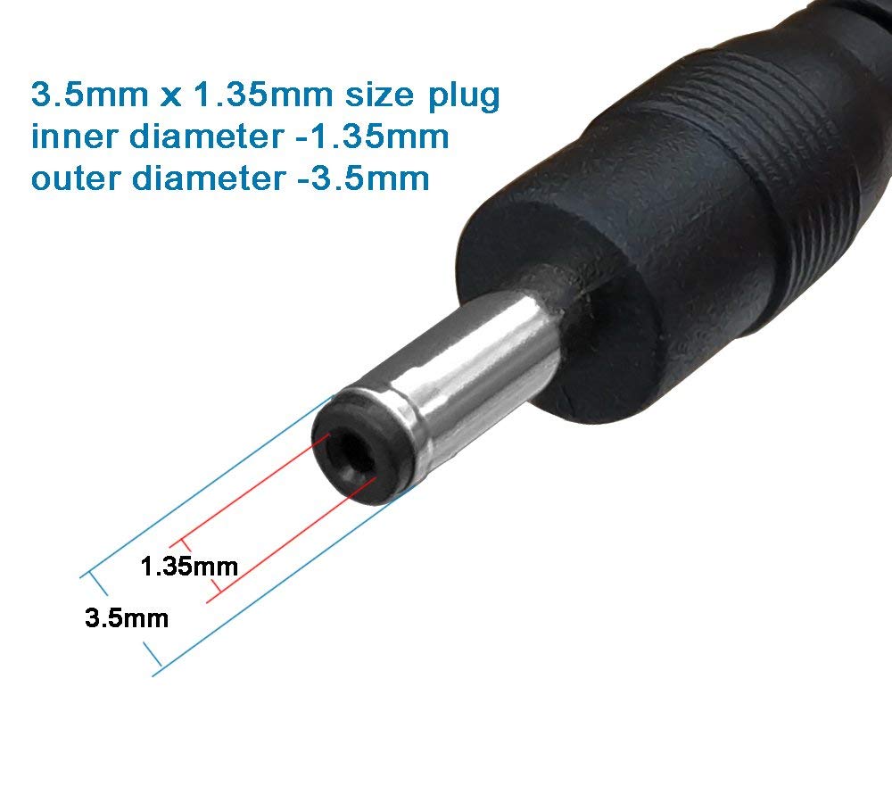 3-Pack 4ft USB A Male to 3.5mm x 1.35mm 5V Adapter - DC Power Cable for LED Lights, Speakers, Fans & More