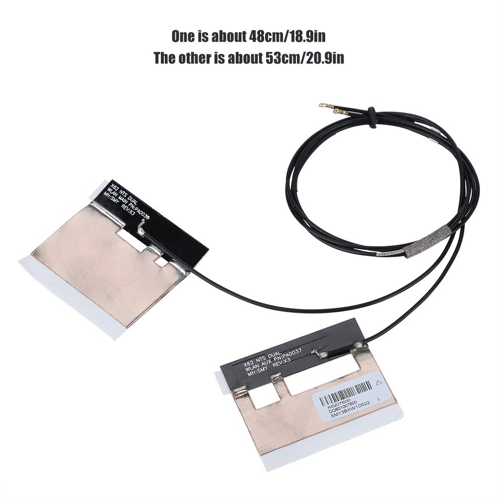 Wendry Built-in M.2 Antenna with Port Strong Receiving 2.4/5G Antenna Frequency Suitable for All Kinds of Minicomputer, Notebook Computer, Tablet DIY