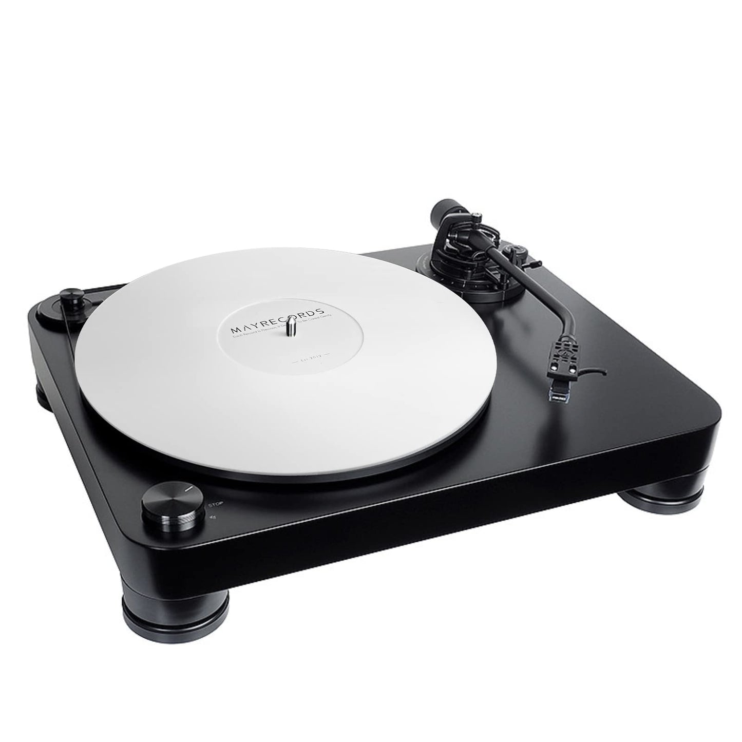sdroceRyaM Acrylic Turntable Platter Mat, 12 Inches Acrylic Slipmat for Vinyl LP Record Players Anti-Static Slipmat, Reduces Vibrations & Improved