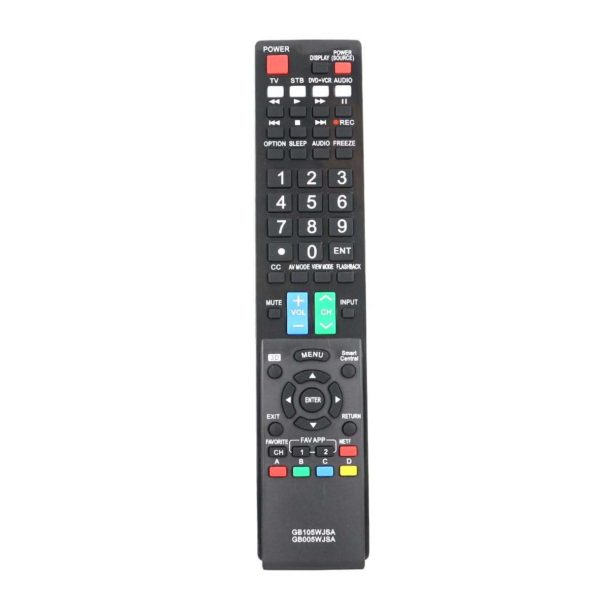 ZdalaMit GB005WJSA GB105WJSA Replacement Remote Control Applicable for Sharp TV LC-60LE745U LC-60C8470U LC-70C8470U LC-60LE847U LC-60LE845U