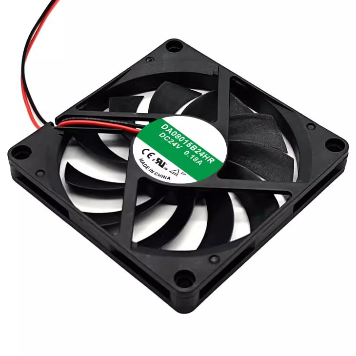 DA08015B24HR DC 24V 0.18A 80x80x15mm 2-Wire Cooling Fan